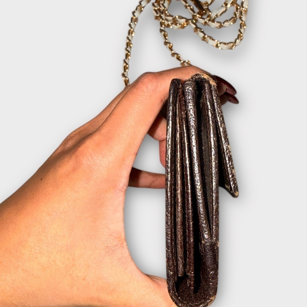 Gucci GG Canvas Wallet w/ Optional Gold + Silver Chain (Authentic, COA Included) - Picture 8 of 15